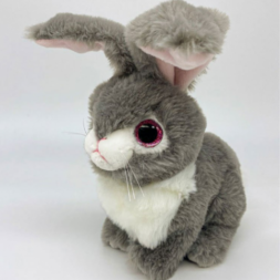 Мягкая игрушка Кролик, серый